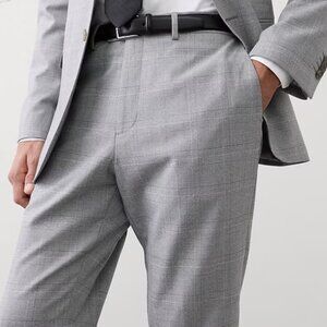 Banana Republic Men's Tailored-Fit Slim Fit Glen Plaid Suit Trouser, 31x30, EUC